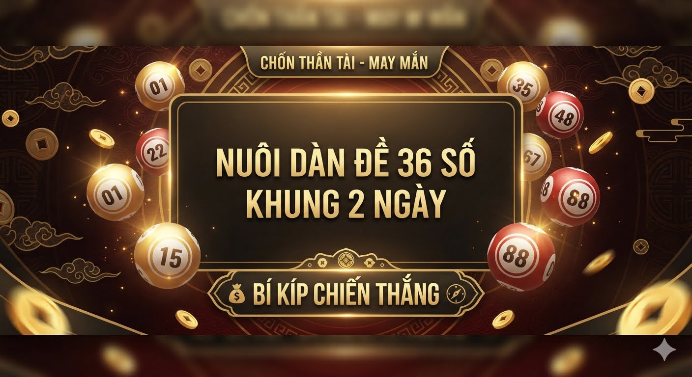 Nuôi dàn đề 36 số khung 2 ngày chuẩn xác siêu vip