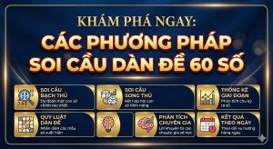 Một số cách soi cầu dàn đề 60 số Vip bất bại