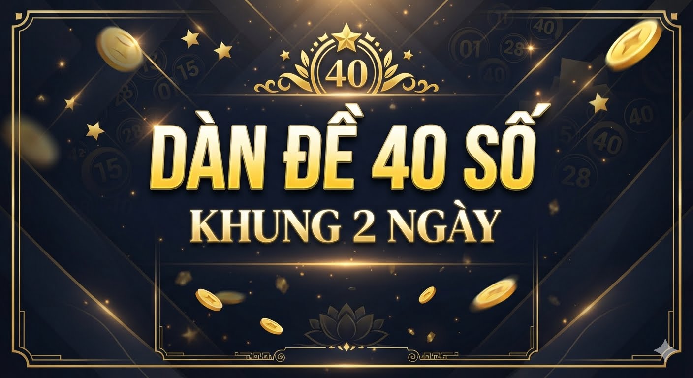 Dàn đề 40 số khung 2 ngày miễn phí bất bại