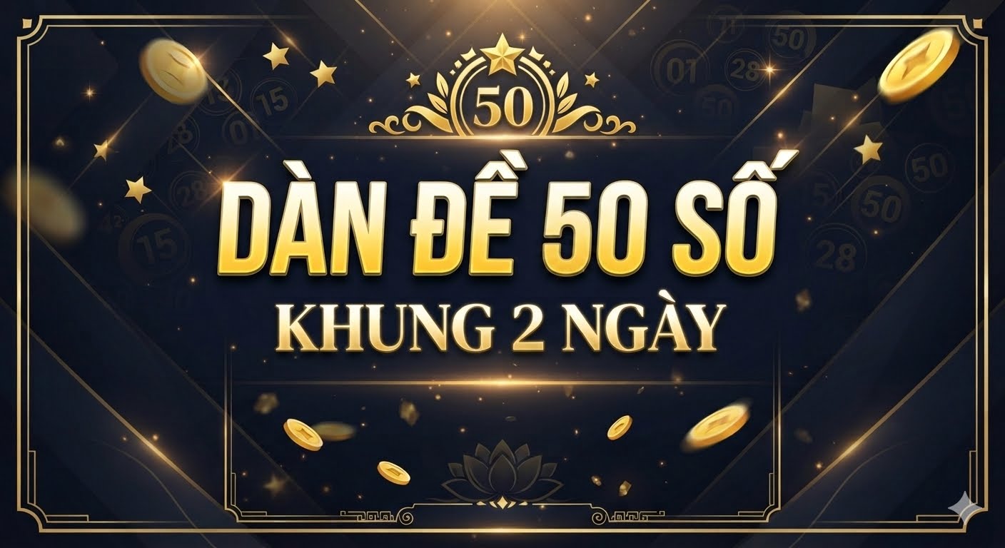 Dàn đề 50 số khung 2 ngày bất bại siêu chính xác