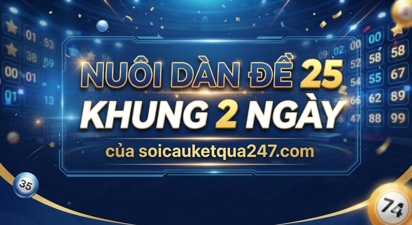 Nuôi dàn đề 25 số khung 2 ngày miễn phí bất bại